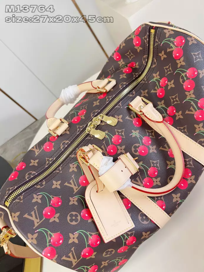 X TAKASHI MURAKAMI KEEPALL BANDOULIERE 45 BAG M13764 - LW355 DISCOVERY BACKPACK PM SKY BLUE MONOGRAM CANVAS