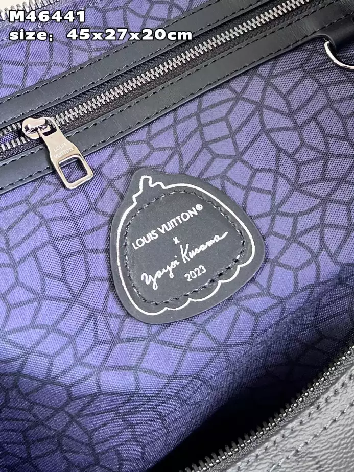 X YAYOI KUSAMA KEEPALL 45 M46441 - LW363 DISCOVERY BACKPACK PM SKY BLUE MONOGRAM CANVAS