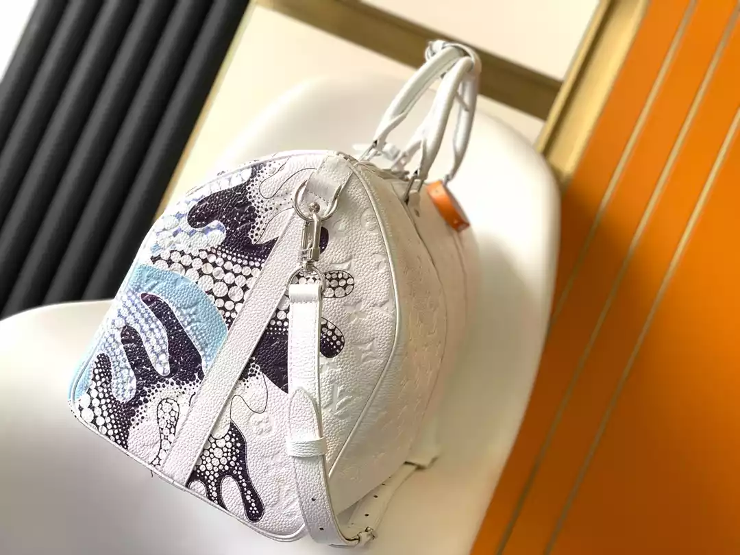 X YAYOI KUSAMA KEEPALL 50 TAURILLON MONOGRAM M21678 - LW368 DISCOVERY BACKPACK PM SKY BLUE MONOGRAM CANVAS