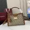GUCCI PADLOCK GG CANVAS MEDIUM HANDBAG BROWN 2025 - BG105 GUCCI PADLOCK GG CANVAS MEDIUM HANDBAG BROWN 2025
