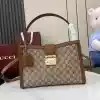 GUCCI PADLOCK GG CANVAS LARGE HANDBAG BROWN 2025 - BG107 GUCCI PADLOCK GG CANVAS LARGE HANDBAG BROWN 2025