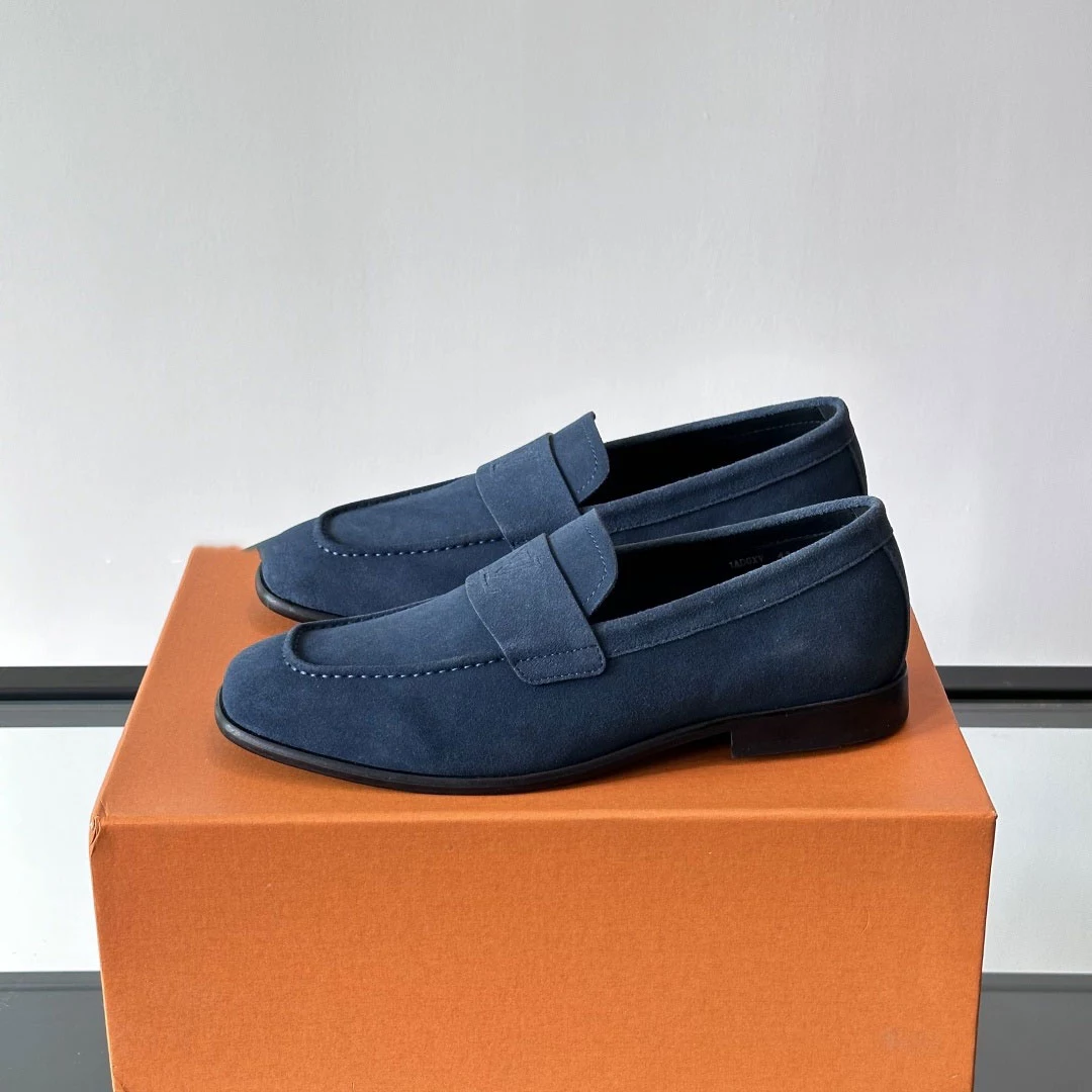 GLOVE LOAFERS IN BLUE - VL057