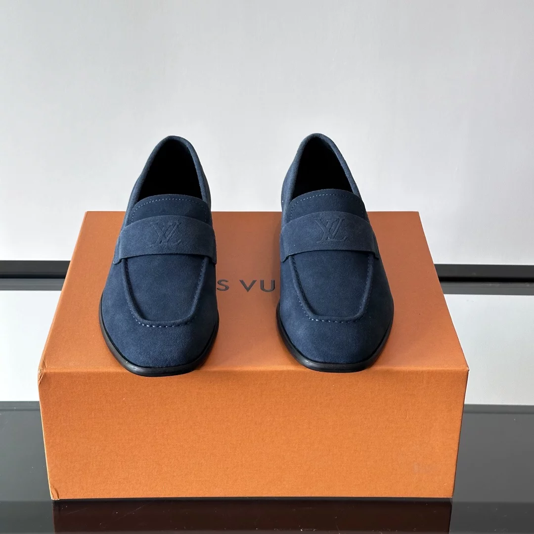 GLOVE LOAFERS IN BLUE - VL057