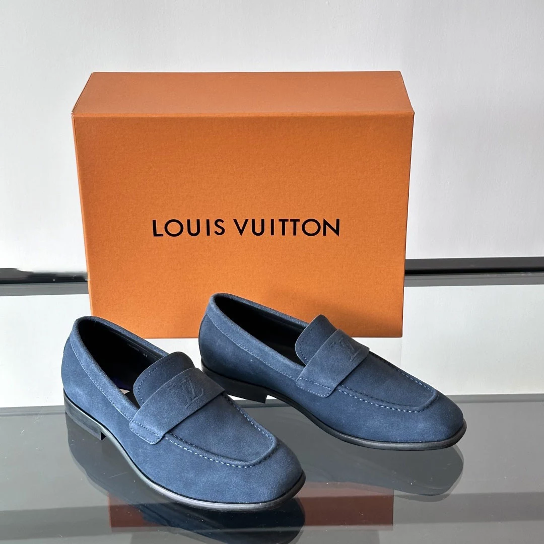 GLOVE LOAFERS IN BLUE - VL057