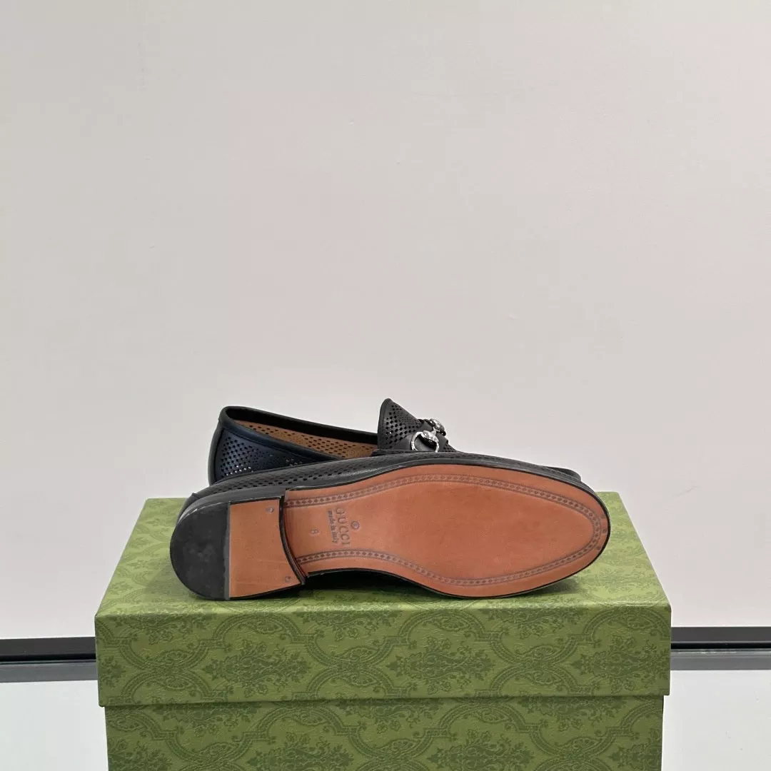 Gucci Men Horsebit Black Loafer - GL090