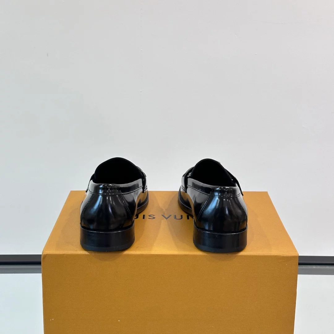 MAJOR LOAFERS BLACK GLAZED CALF LEATHER - VL037