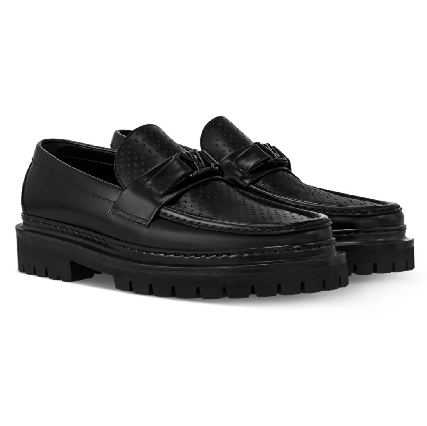 MAJOR LOAFERS BLACK LEATHER - VL046