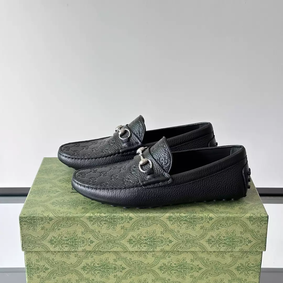 Gucci Men Horsebit Black Loafer - GL090