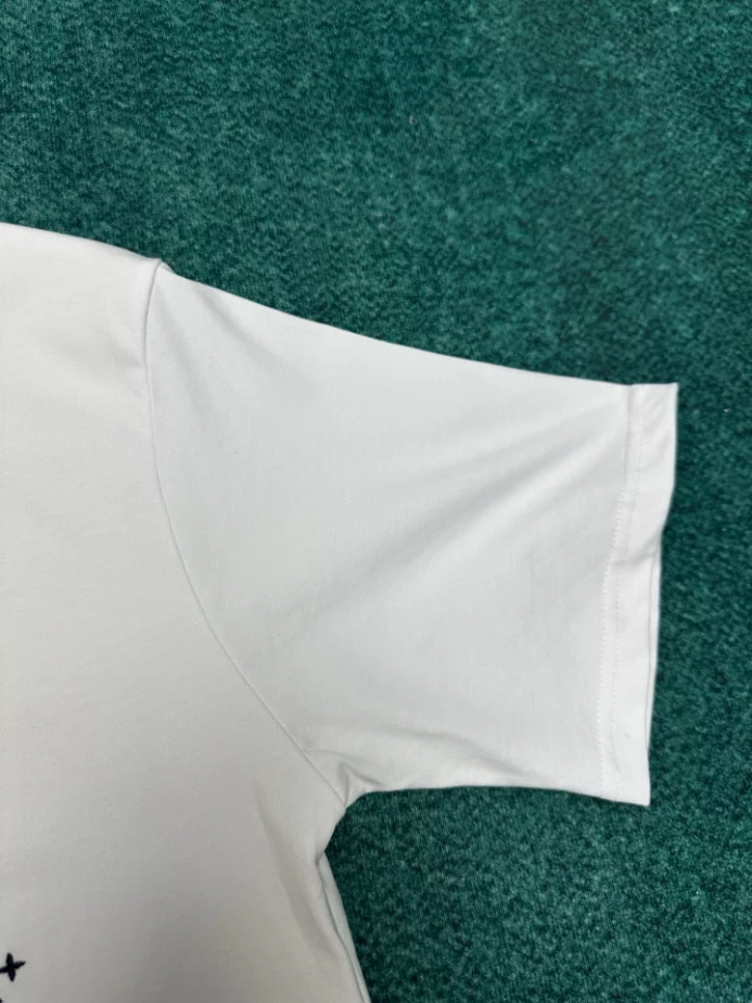 LOUIS VUITTON T-SHIRT - LVTS090 Damier Jacquard Short-Sleeved Crewneck - LVTS089