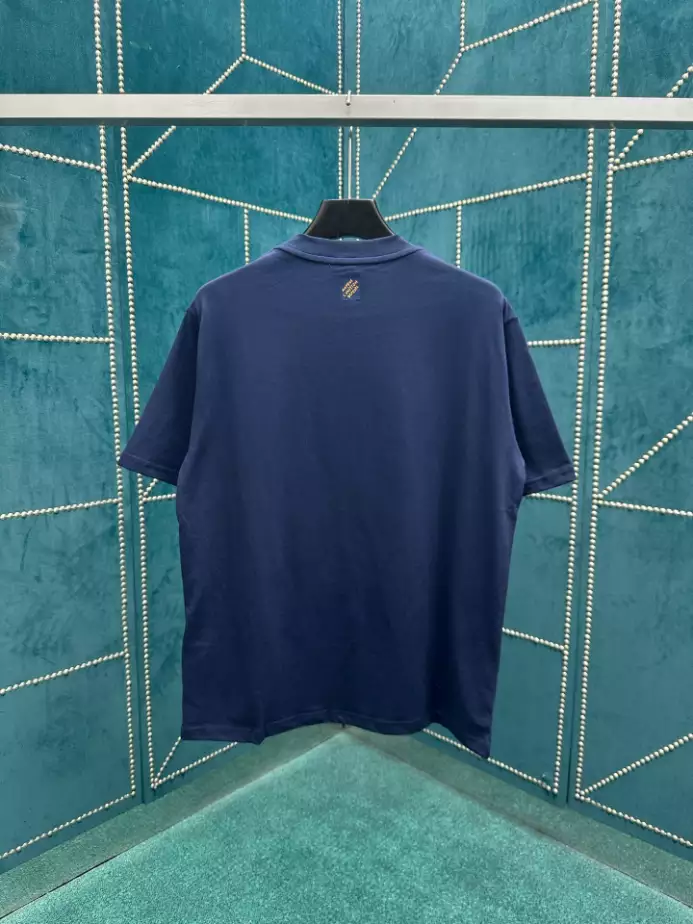 LOUIS VUITTON T-SHIRT - LVTS091 Damier Jacquard Short-Sleeved Crewneck - LVTS089