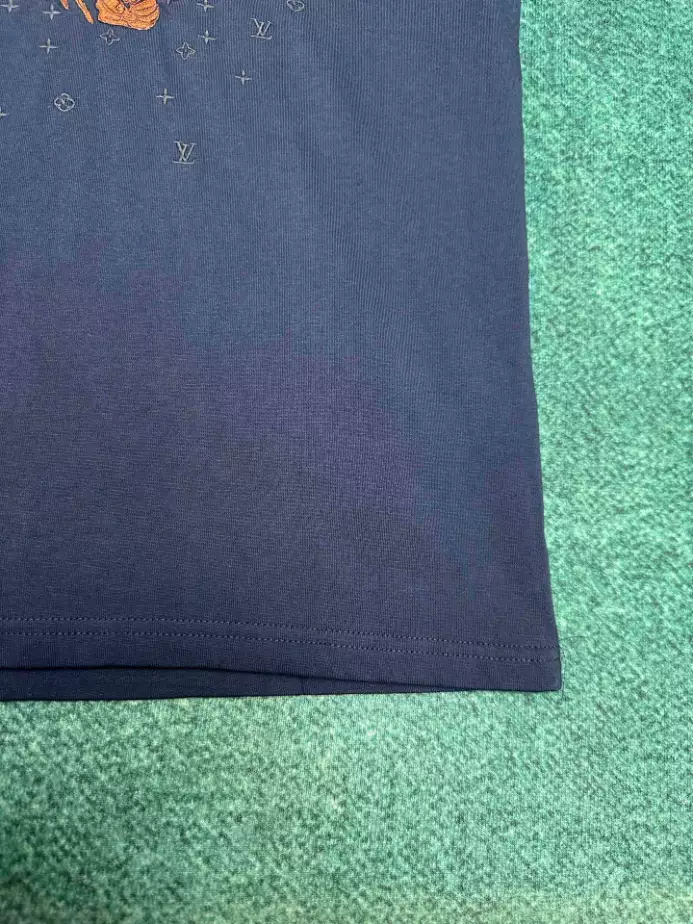 LOUIS VUITTON T-SHIRT - LVTS091 Damier Jacquard Short-Sleeved Crewneck - LVTS089