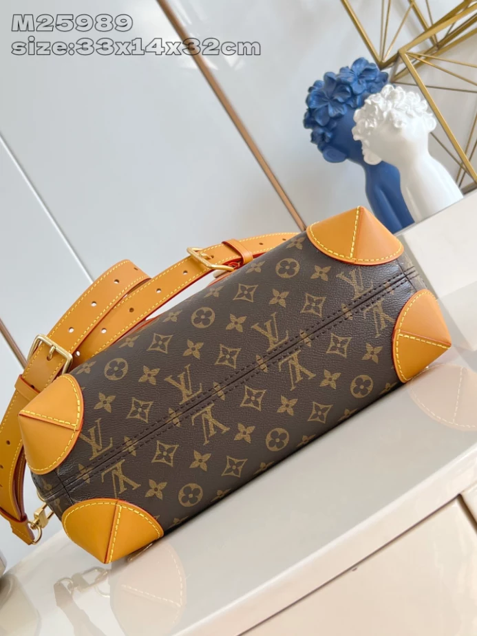 LOUIS VUITTON STEAMER 30 MONOGRAM ARCHIVE - LW458 DISCOVERY BACKPACK PM SKY BLUE MONOGRAM CANVAS